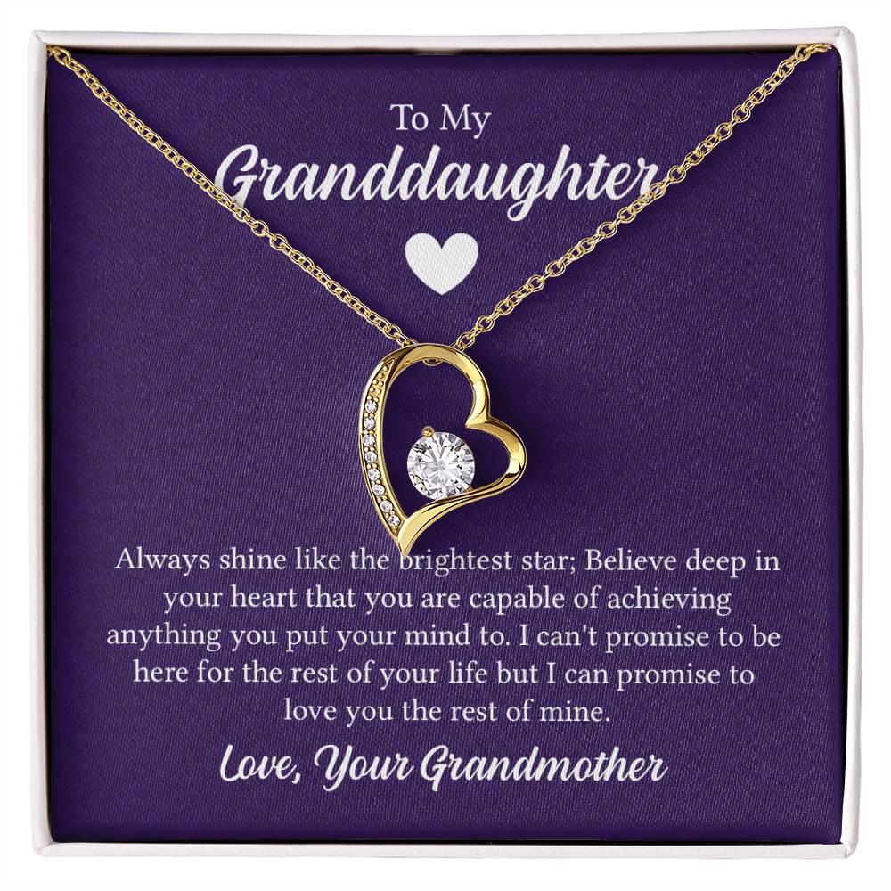 Forever Love Necklace - For Granddaughter From Grandmother